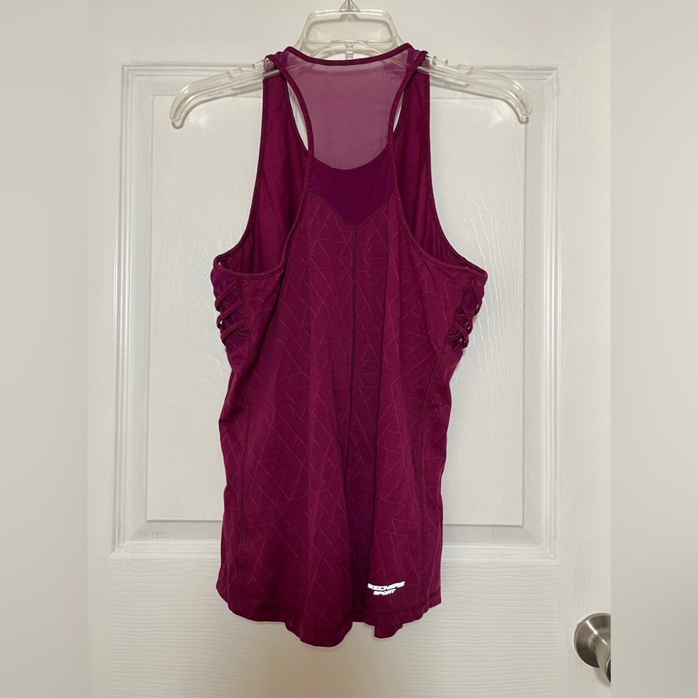 Skechers Deep Magenta Athletic Tank Top